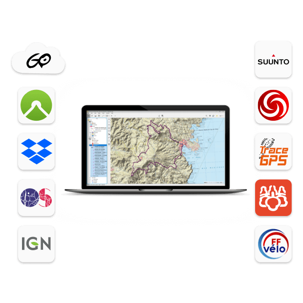 GPS portable de randonnée TwoNav Anima avec la carte IGN France