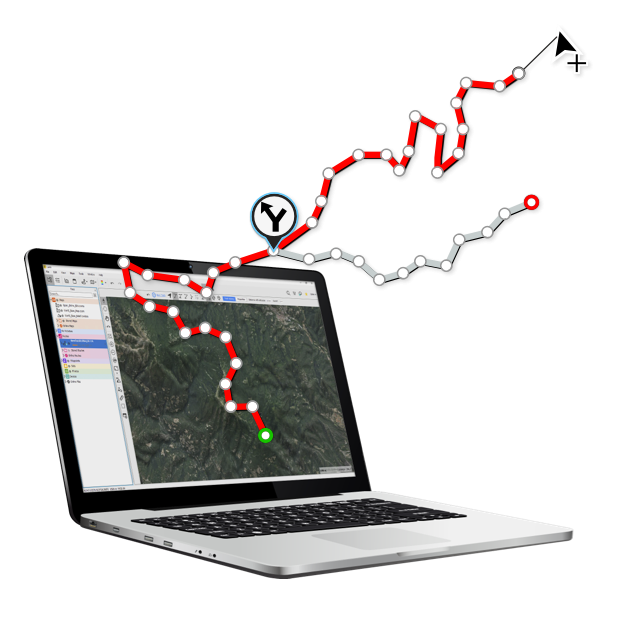 CompeGPS Land von TwoNav, die Software zur Vorbereitung und Analyse von Routen